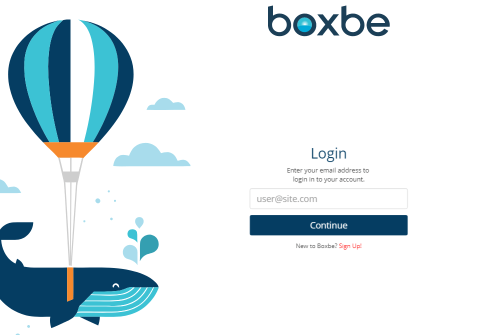 Boxbe account login page